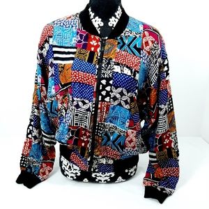 Vintage Ride rayon lightweight jacket, size small